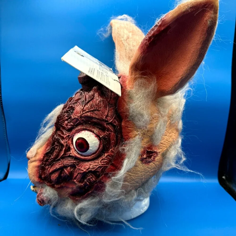 Lab Bunny Unisex Adult Red Tan Nightmare Makers Line Ghoulish Mask For Halloween